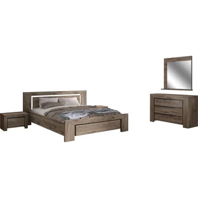 GAMI Brugge Schlafzimmer-Set - Spanplatte, 160x200cm - Made in Europe GAMI Brugge Schlafzimmer-Set - Spanplatte, 160x200cm - Made in Europe