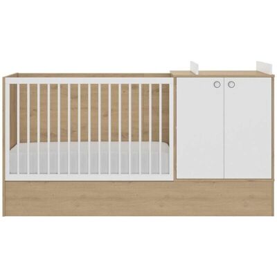 GAMI ARTHUR-BABYSET Blanc / Chêne - Ensemble de Mobilier Bébé - Publicité GAMI ARTHUR-BABYSET Blanc / Chêne - Ensemble de Mobilier Bébé - Publicité