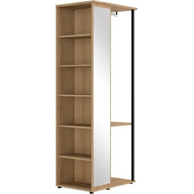GAMI Schrankmodul - 80x220x58cm - Braun (Eiche) - Schranksystem GAMI Schrankmodul - 80x220x58cm - Braun (Eiche) - Schranksystem