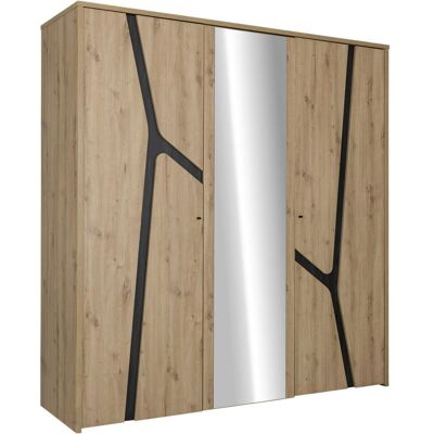 GAMI Armoire - Bois Artisan - 3 Portes - 210cm Hauteur - Publicité GAMI Armoire - Bois Artisan - 3 Portes - 210cm Hauteur - Publicité