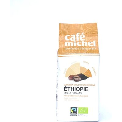 CAFE MICHEL Moka Sidamo Etiopia - Kawa mielona - Organiczna Arabica CAFE MICHEL Moka Sidamo Etiopia - Kawa mielona - Organiczna Arabica