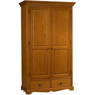 Armoire Pin Miel Authentique - 2 Portes 2 Tiroirs, Pin Massif, Style Anglais - Publicité Armoire Pin Miel Authentique - 2 Portes 2 Tiroirs, Pin Massif, Style Anglais - Publicité