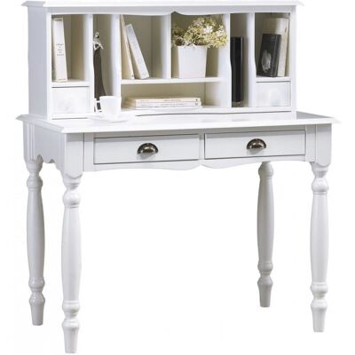 Beaux meubles pas chers Beaux Meubles Pas Chers Secrétaire - Style Anglais Pin Blanc - Ensemble Coiffeuse - Publicité Beaux meubles pas chers Beaux Meubles Pas Chers Secrétaire - Style Anglais Pin Blanc - Ensemble Coiffeuse - Publicité