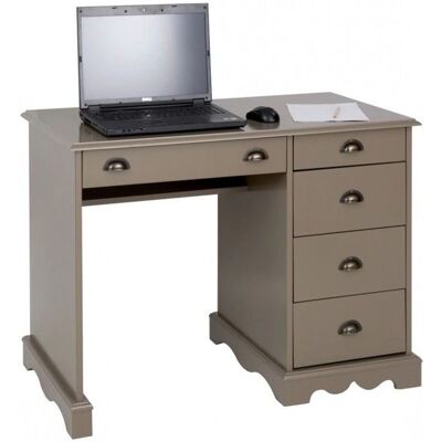 Beaux Meubles Taupe 5 Tiroirs - Bureau - Publicité Beaux Meubles Taupe 5 Tiroirs - Bureau - Publicité