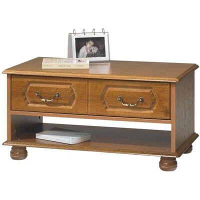 Marque Générique Modèle - Table basse en chêne rustique rectangulaire - Table basse - Publicité Marque Générique Modèle - Table basse en chêne rustique rectangulaire - Table basse - Publicité