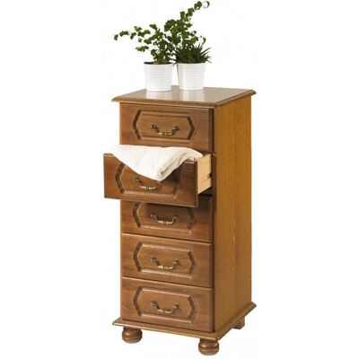 Beaux Meubles Chêne Rustique 5 Tiroirs - Commode - Publicité Beaux Meubles Chêne Rustique 5 Tiroirs - Commode - Publicité