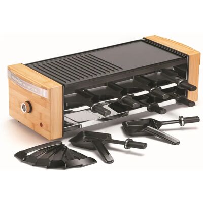 KitchenChef KC.WOOD-LUX8 Gril à Raclette 8 Personnes - KitchenChef Gril à Raclette KitchenChef KC.WOOD-LUX8 Gril à Raclette 8 Personnes - KitchenChef Gril à Raclette
