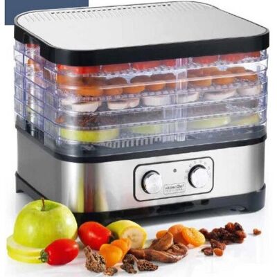 KitchenChef Lebensmittel Trockner - 5 Tabletts Edelstahl - Kompakt & Einfach KitchenChef Lebensmittel Trockner - 5 Tabletts Edelstahl - Kompakt & Einfach