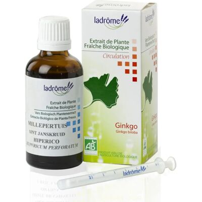 Ladrome Ginkgo 50ml - Extrait de Plantes pour la Mémoire - Publicité Ladrome Ginkgo 50ml - Extrait de Plantes pour la Mémoire - Publicité