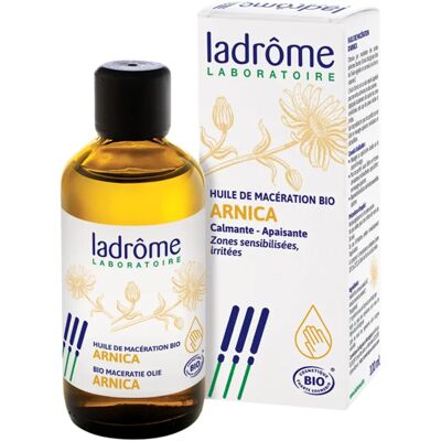 Huile d'Arnica Bio Ladrome - Soulagement & Massage - Publicité Huile d'Arnica Bio Ladrome - Soulagement & Massage - Publicité