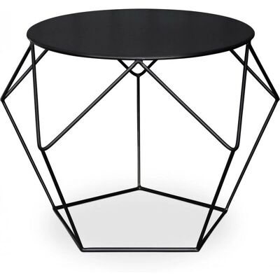 Privatefloor - Mesa Auxiliar Diamond - Black - Metal - End table Privatefloor - Mesa Auxiliar Diamond - Black - Metal - End table