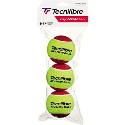 Tecnifibre - My New Ball Rouge - Balles de Tennis pour Enfants Tecnifibre - My New Ball Rouge - Balles de Tennis pour Enfants