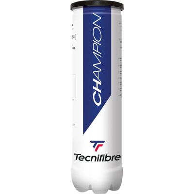 Tecnifibre Champion Tube 4 Balles - Balles de Tennis - Transparentes Tecnifibre Champion Tube 4 Balles - Balles de Tennis - Transparentes