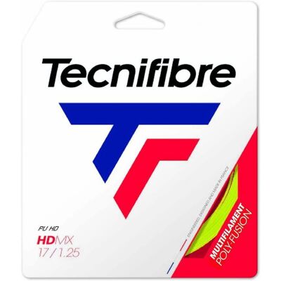 Cordage de Tennis Technifibre Jaune Fluo - Contrôle & Puissance - Publicité Cordage de Tennis Technifibre Jaune Fluo - Contrôle & Puissance - Publicité