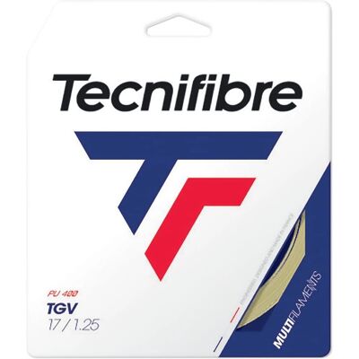 Tecnifibre TGV 12m Satz Naturfarbige Tennissaiten Tecnifibre TGV 12m Satz Naturfarbige Tennissaiten