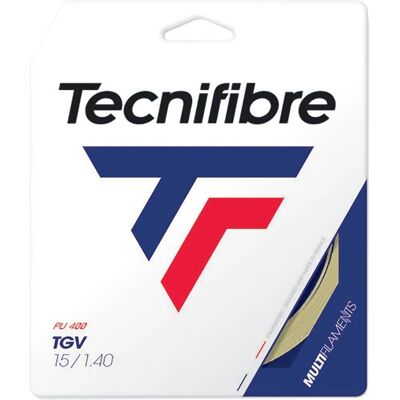 Tecnifibre TGV 12m Natürliche Multifilament Tennisschnur - Widerstand & Komfort Tecnifibre TGV 12m Natürliche Multifilament Tennisschnur - Widerstand & Komfort