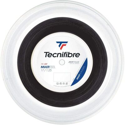 Cordage de tennis Tecnifibre Multifeel 200m - Noir Cordage de tennis Tecnifibre Multifeel 200m - Noir