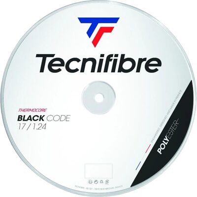 Cordage de Tennis Tecnifibre Black Code 200m - Contrôle & Spin - Publicité Cordage de Tennis Tecnifibre Black Code 200m - Contrôle & Spin - Publicité