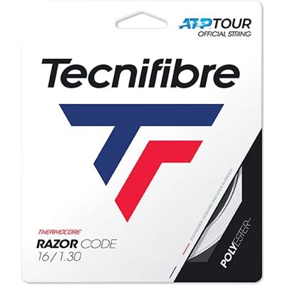 Cordage de Tennis Tecnifibre Razor Code - 12 M - Blanc - Durable & Précis - Publicité Cordage de Tennis Tecnifibre Razor Code - 12 M - Blanc - Durable & Précis - Publicité