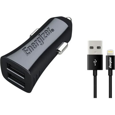 Energizer DCK2CULI3 - Chargeur voiture - Noir - Universel - 2 USB - 3,4A Energizer DCK2CULI3 - Chargeur voiture - Noir - Universel - 2 USB - 3,4A
