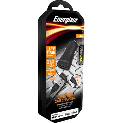Energizer DC2CLLIM Mobiililaturi - Musta - Mobiililaitteen Laturi Energizer DC2CLLIM Mobiililaturi - Musta - Mobiililaitteen Laturi