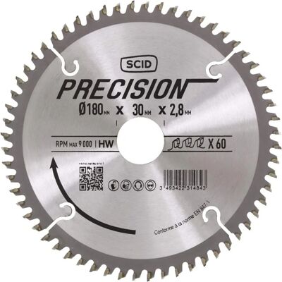 SCID - Lame carbure 190x2.8x60 - 190mm - 60 dents - Lame de scie circulaire - Publicité SCID - Lame carbure 190x2.8x60 - 190mm - 60 dents - Lame de scie circulaire - Publicité