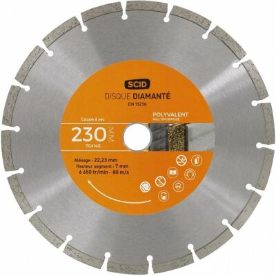 SCID - Diamantscheibe - 230mm - 7mm Segment SCID - Diamantscheibe - 230mm - 7mm Segment