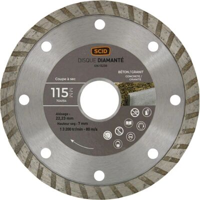 SCID - 115-7 - 115 mm Ø - 7 mm Segment - Diamantscheibe SCID - 115-7 - 115 mm Ø - 7 mm Segment - Diamantscheibe
