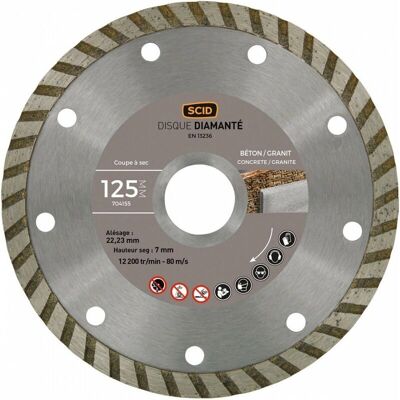 SCID - 125mm 7mm - 125mm - 7mm Segment - Diamond blade SCID - 125mm 7mm - 125mm - 7mm Segment - Diamond blade