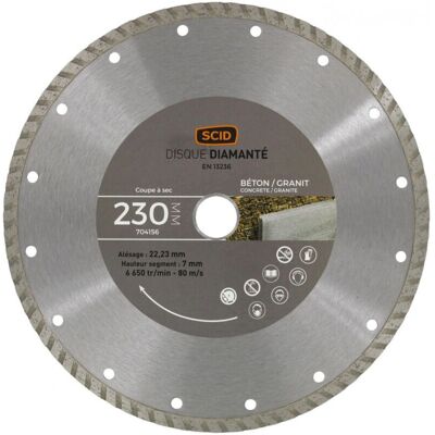 SCID - 230x7 - 230 mm - 7 mm Segment - Diamantscheibe SCID - 230x7 - 230 mm - 7 mm Segment - Diamantscheibe