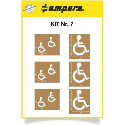 a.m.p.e.r.e Gabarits - Symboles pour personnes handicapées en 2 tailles - Publicité a.m.p.e.r.e Gabarits - Symboles pour personnes handicapées en 2 tailles - Publicité