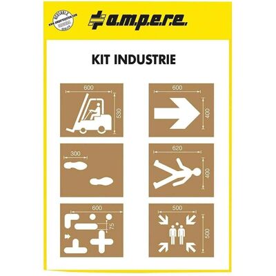 a.m.p.e.r.e. - Industrie-Schablonenset - 6 Vorlagen a.m.p.e.r.e. - Industrie-Schablonenset - 6 Vorlagen