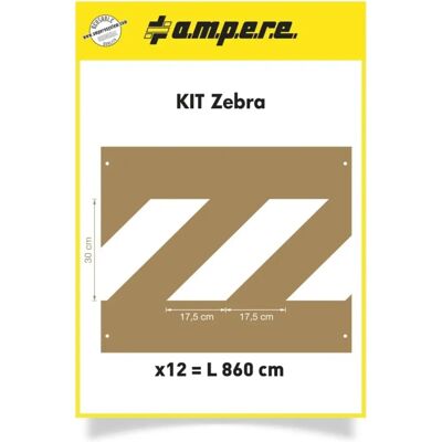 a.m.p.e.r.e Gabarits de marquage routier - 12 gabarits pour passages piétons - Publicité a.m.p.e.r.e Gabarits de marquage routier - 12 gabarits pour passages piétons - Publicité