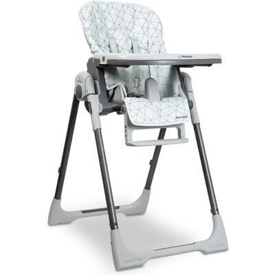Chaise haute Renolux Blanc et Gris - Publicité Chaise haute Renolux Blanc et Gris - Publicité