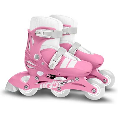 Stamp 2-i-1 Rosa inline- och rullskridskor Stamp 2-i-1 Rosa inline- och rullskridskor