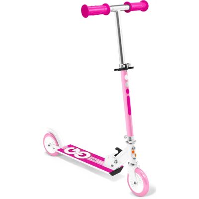 Trottinette pliable Rose - STAMP - SKIDS CONTROL - Publicité Trottinette pliable Rose - STAMP - SKIDS CONTROL - Publicité