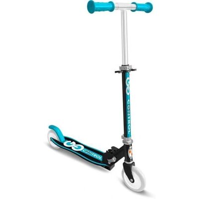 Trottinette Bleue Pliable Stamp - Scooter - Publicité Trottinette Bleue Pliable Stamp - Scooter - Publicité