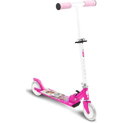 Trottinette en aluminium rose Barbie - Scooter - Publicité Trottinette en aluminium rose Barbie - Scooter - Publicité