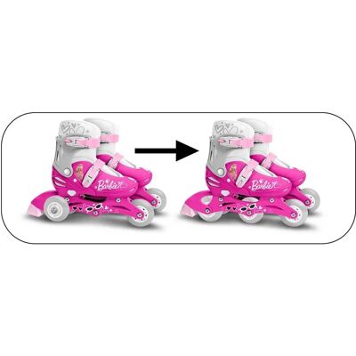 Justerbara 2-i-1 inline- och tri-skates Barbie - Flickor skor Justerbara 2-i-1 inline- och tri-skates Barbie - Flickor skor