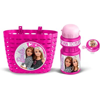 Portabici Bambini Barbie di Mattel - Campanello e Bottiglia 350ml Portabici Bambini Barbie di Mattel - Campanello e Bottiglia 350ml