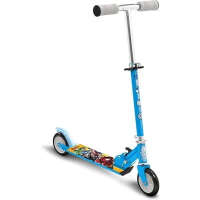 Trottinette pour enfants Marvel - Avengers à 2 roues Pliable avec frein à pied Bleu - Publicité Trottinette pour enfants Marvel - Avengers à 2 roues Pliable avec frein à pied Bleu - Publicité