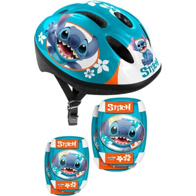 Set de protección Disney Stitch azul petróleo - Casco y protecciones Set de protección Disney Stitch azul petróleo - Casco y protecciones