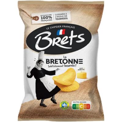 Brets - Salted Butter Chips - Beurre salé - 125g - Chips de pommes de terre - Publicité Brets - Salted Butter Chips - Beurre salé - 125g - Chips de pommes de terre - Publicité