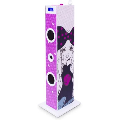 Bigben TW5ROCK Heim-Audiosystem - 20W - Rosa & Weiß Bigben TW5ROCK Heim-Audiosystem - 20W - Rosa & Weiß