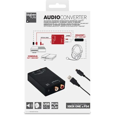 Bigben Interactive - BB325836 convertor audio Zwart Bigben Interactive - BB325836 convertor audio Zwart