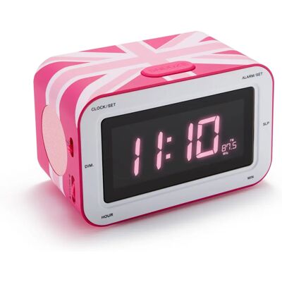 Bigben Interactive RR30GBGIRLY Pink Radio Wecker - Radio Bigben Interactive RR30GBGIRLY Pink Radio Wecker - Radio