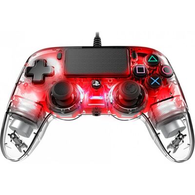 Nacon Wired Illuminated Compact Controller - red Nacon Wired Illuminated Compact Controller - red