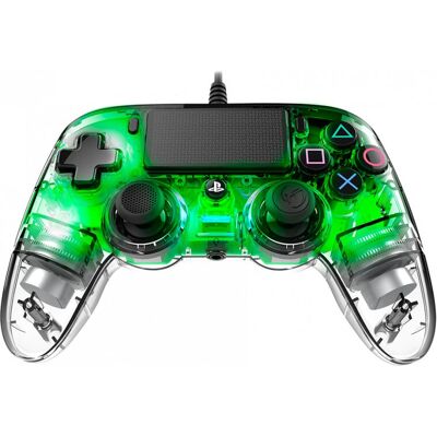 Nacon Wired Illuminated Compact Controller - green Nacon Wired Illuminated Compact Controller - green