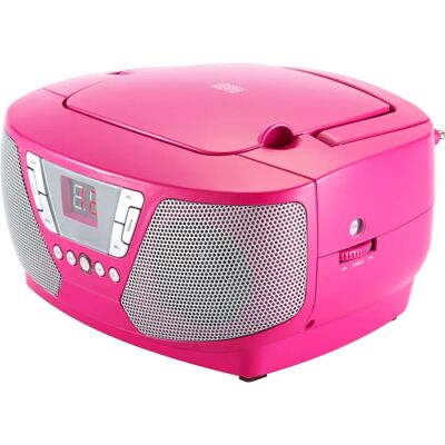 Bigben Pink Tragbarer CD-Player mit Aufklebern - Radio CD Player Bigben Pink Tragbarer CD-Player mit Aufklebern - Radio CD Player