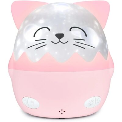 Bigben Nachtlicht - Pinke Katzenform mit Projektion & Musik Bigben Nachtlicht - Pinke Katzenform mit Projektion & Musik